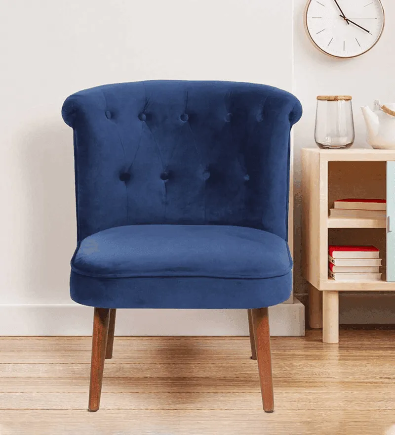Milano Slipper Chair Cushioned for Living Room | Lounge Wing Armchair