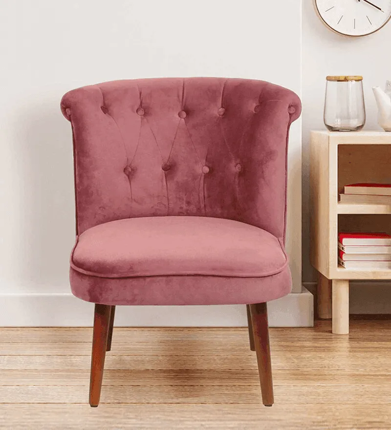 Milano Slipper Chair Cushioned for Living Room | Lounge Wing Armchair