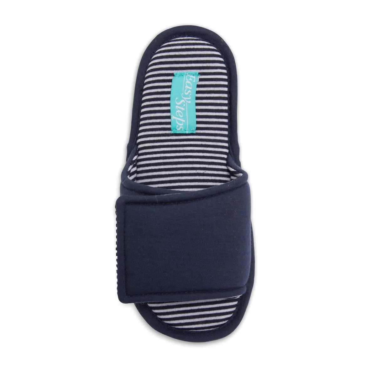 Perry Slipper in Navy Stripe Fabric