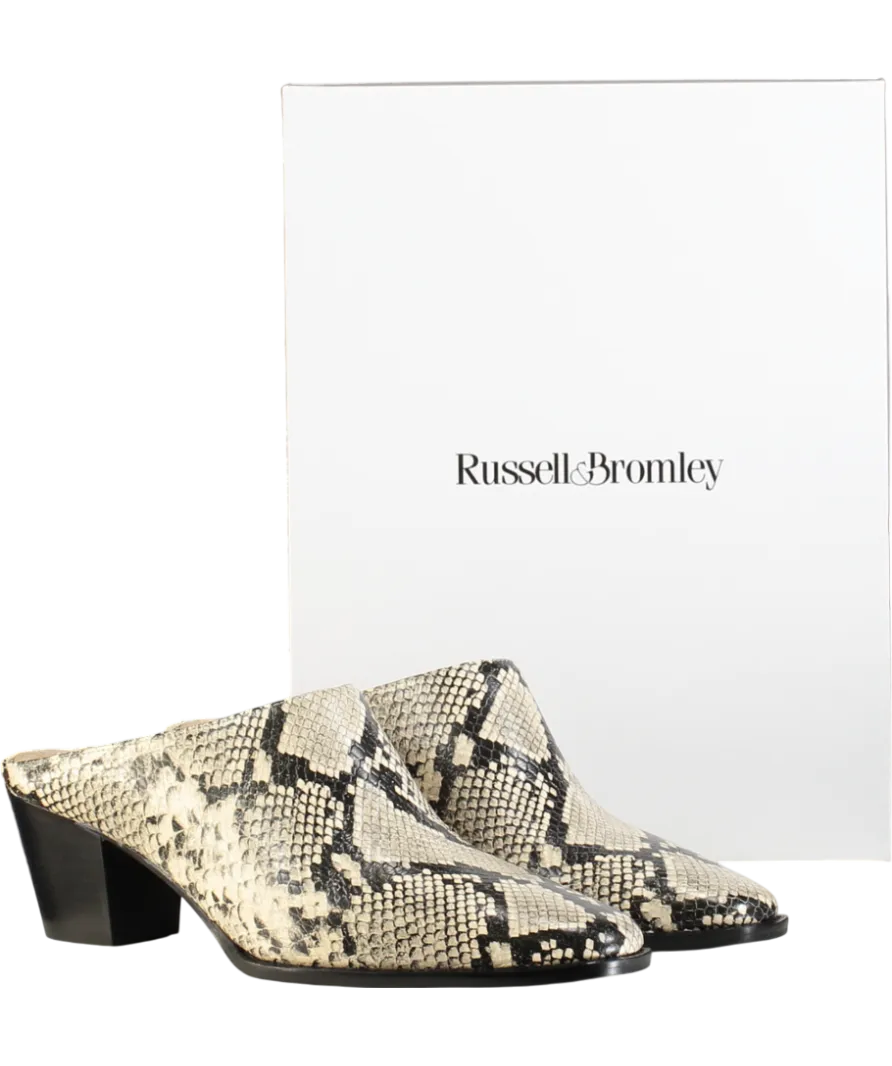 Russell & Bromley Beige Betton Western Mule UK 7 EU 40 👠