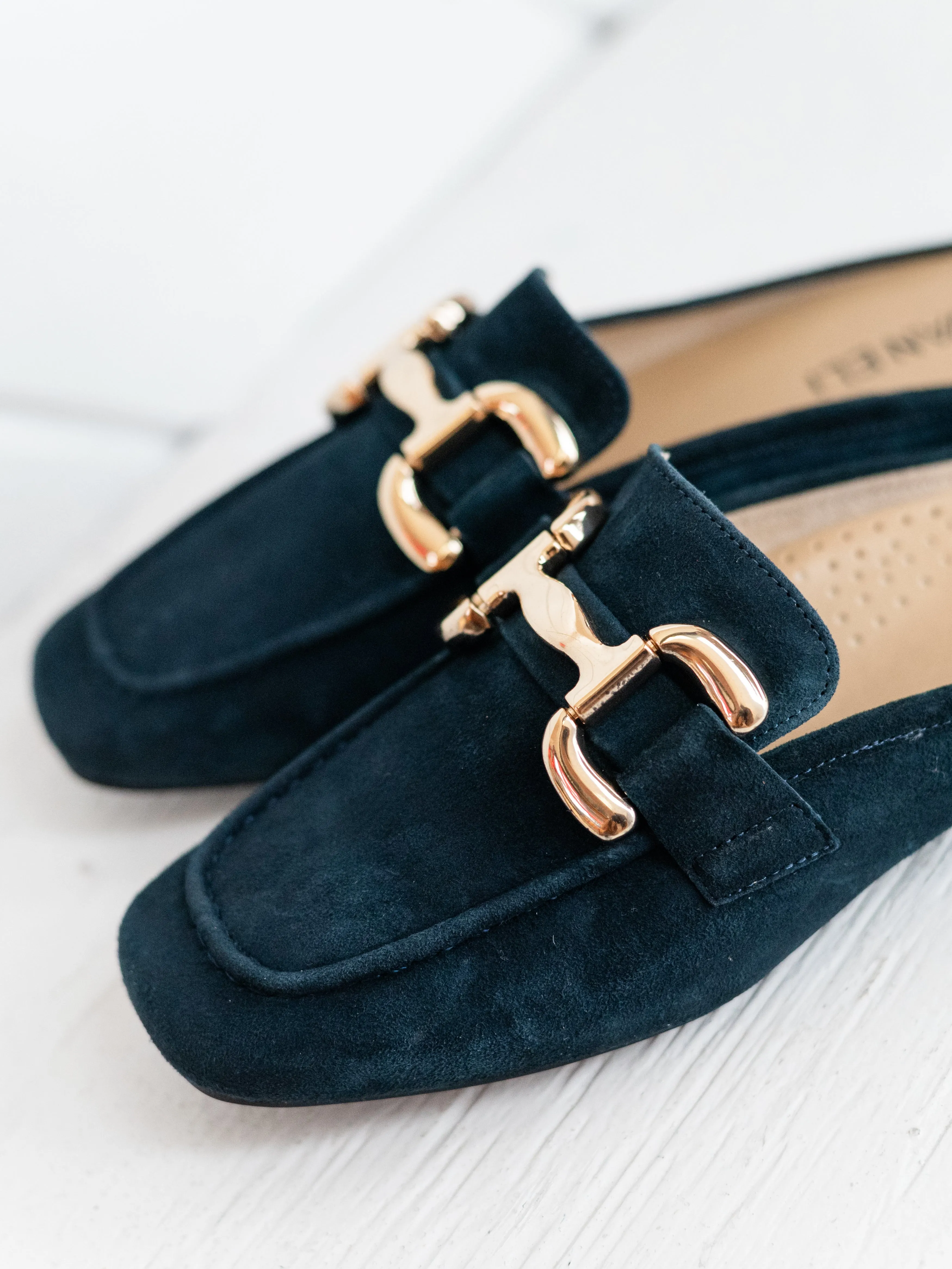 Shaine Navy Suede by Vaneli
