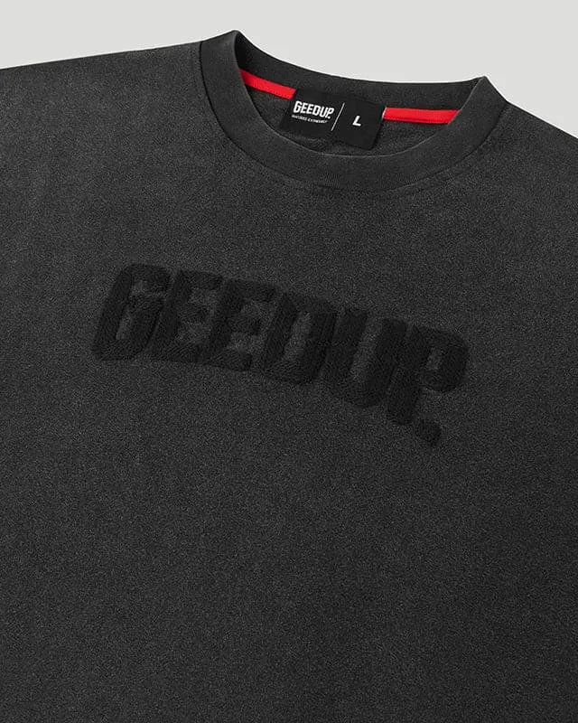 Stacked Logos T-Shirt Vintage Washed Black