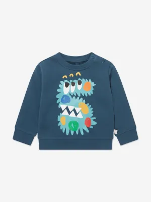 Stella McCartney Baby Boys Monster Logo Sweatshirt in Navy