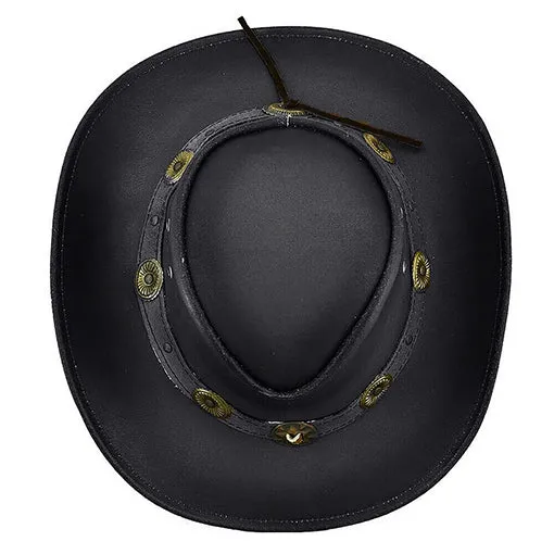 Strings Cowboy Leather Hat
