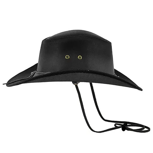 Strings Cowboy Leather Hat