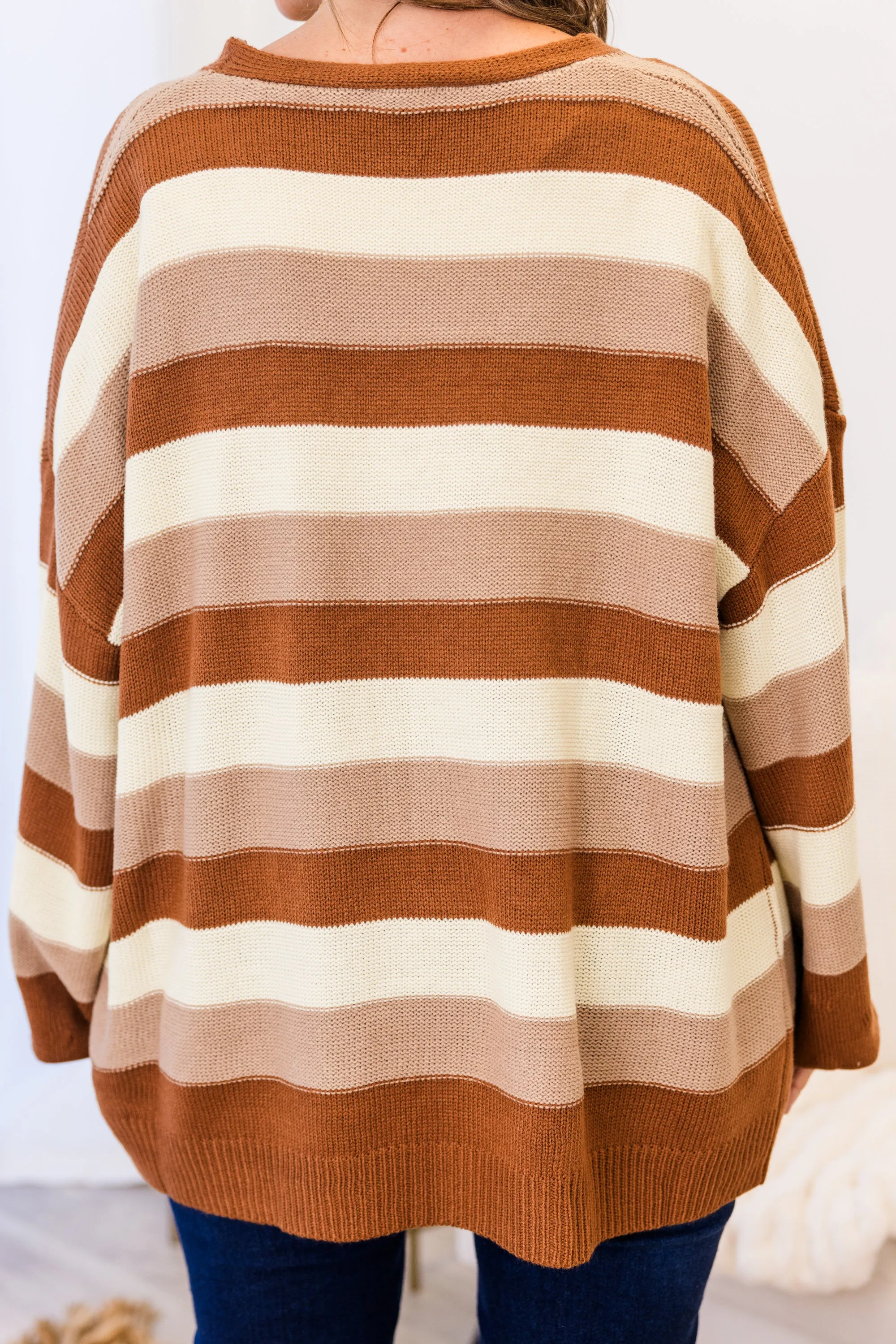 Take Some Time For Yourself Cardigan, Brown