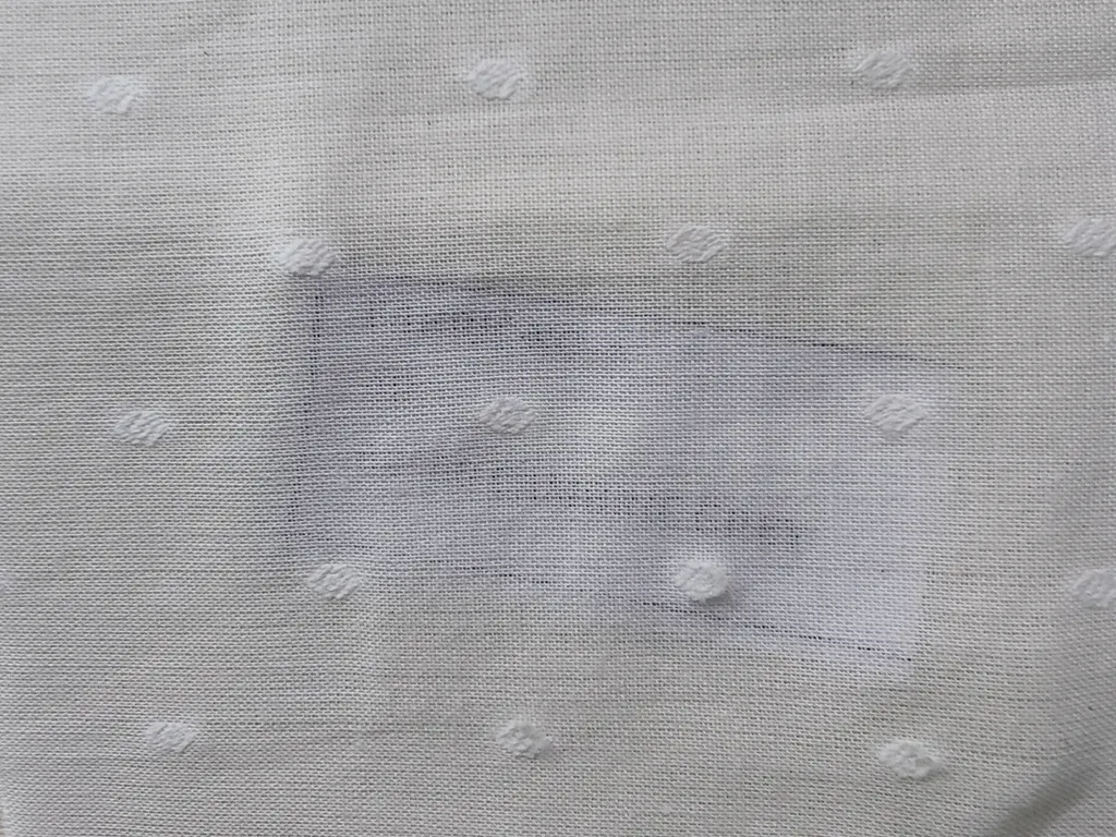 White Plain Dyeable Butta Embroidered Pure Cotton Fabric