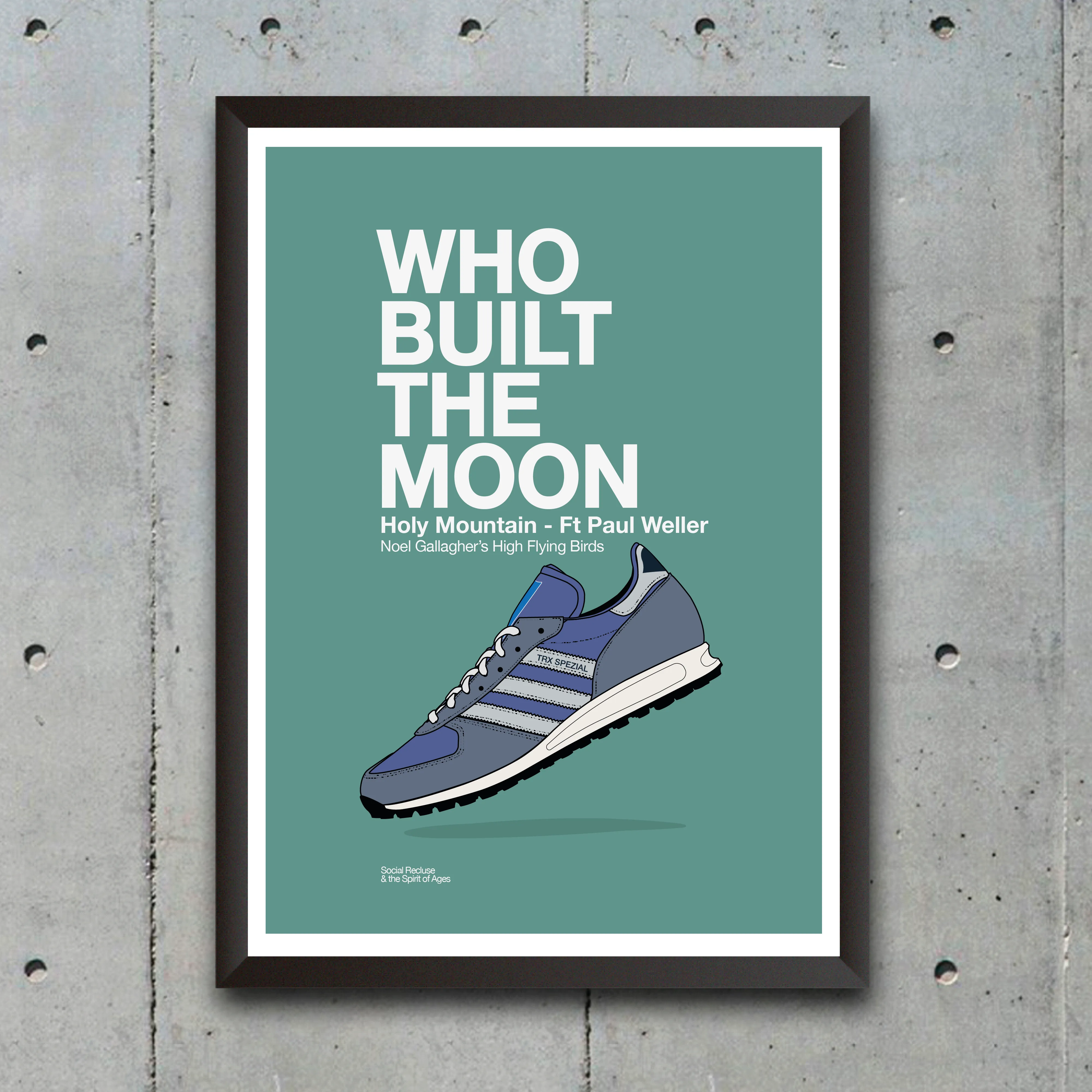 WHO BUILT THE MOON - PRINT