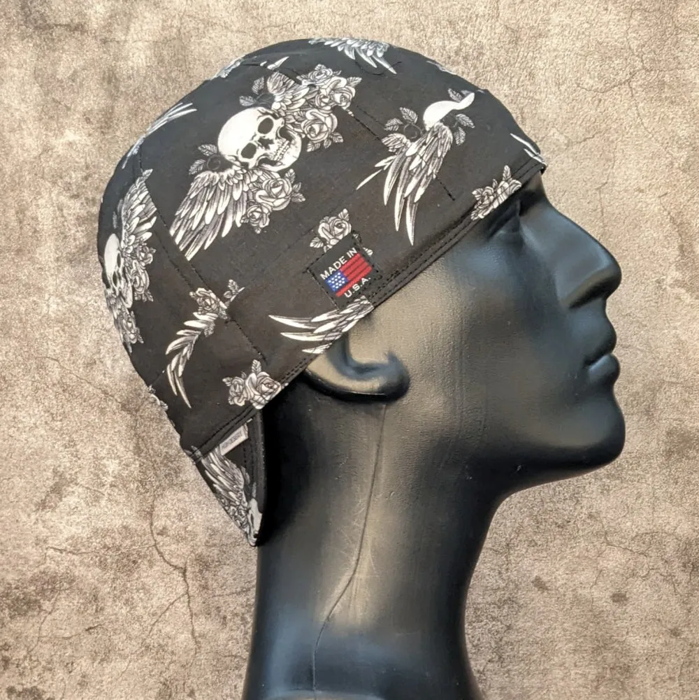 Winged Skull Welding Cap