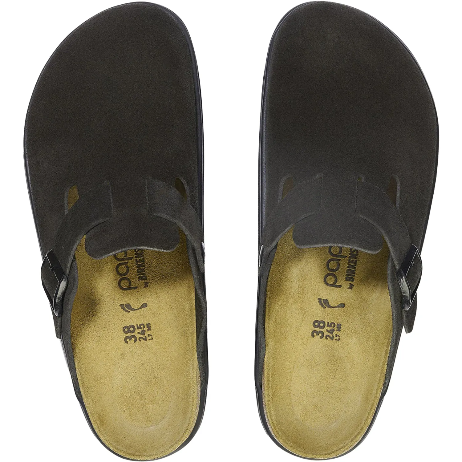 Women's Birkenstock Boston Chunky Black Suede