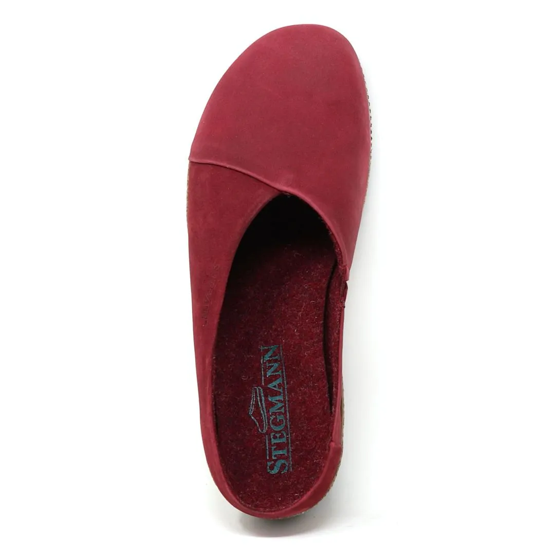 Women's 'Elsa' Wedge Mule in Leather & Nubuck