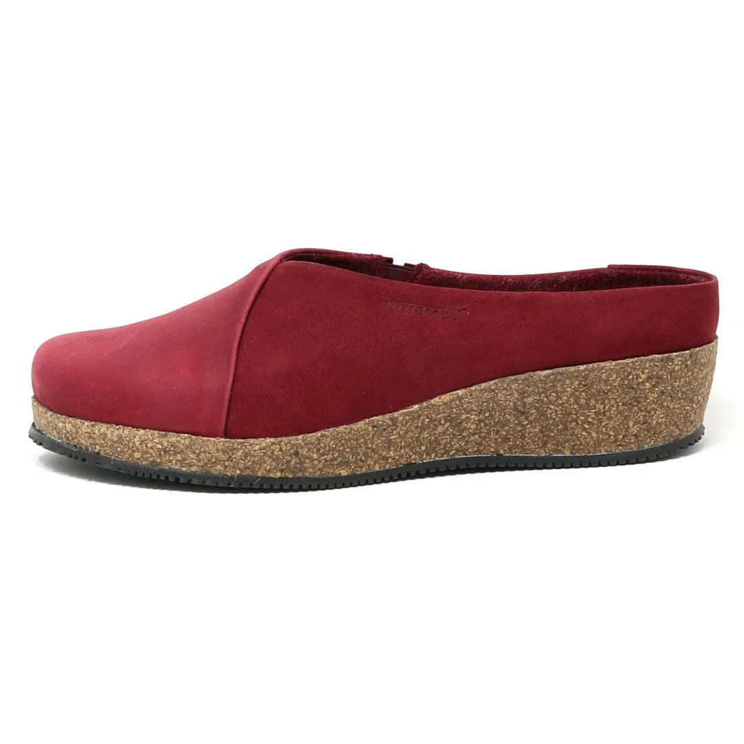 Women's 'Elsa' Wedge Mule in Leather & Nubuck