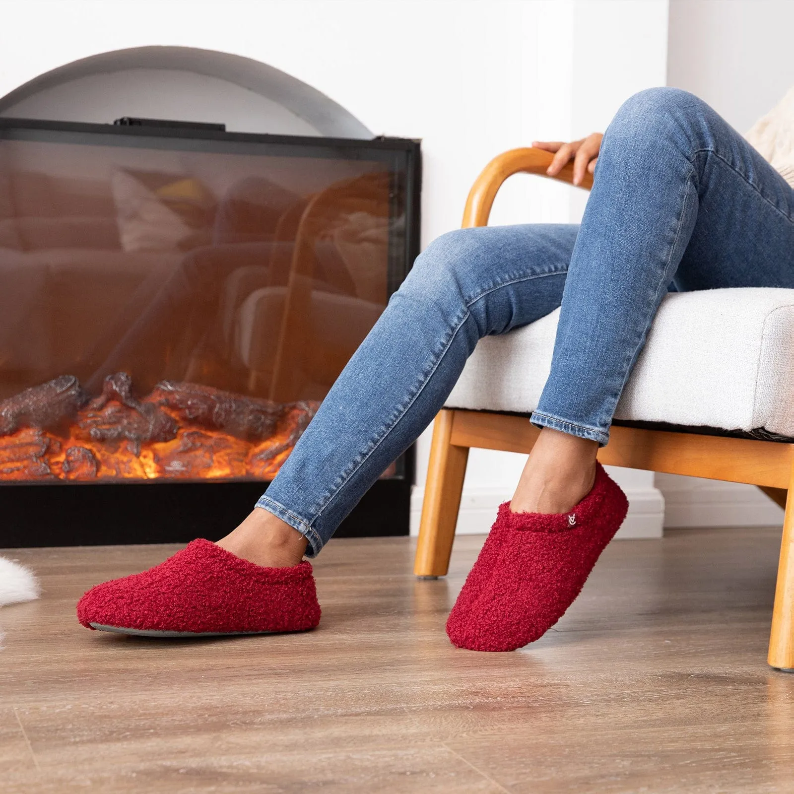 Women's Fuzzy Curly Fur House Shoes