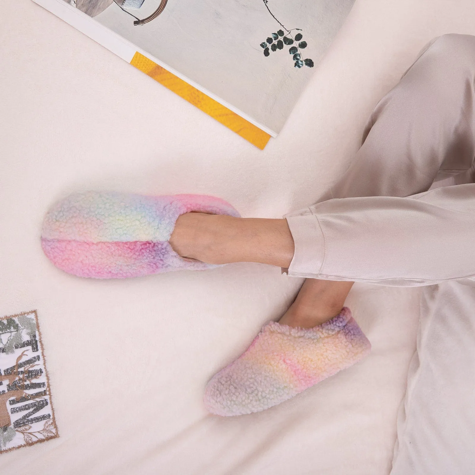 Women's Fuzzy Curly Fur House Shoes