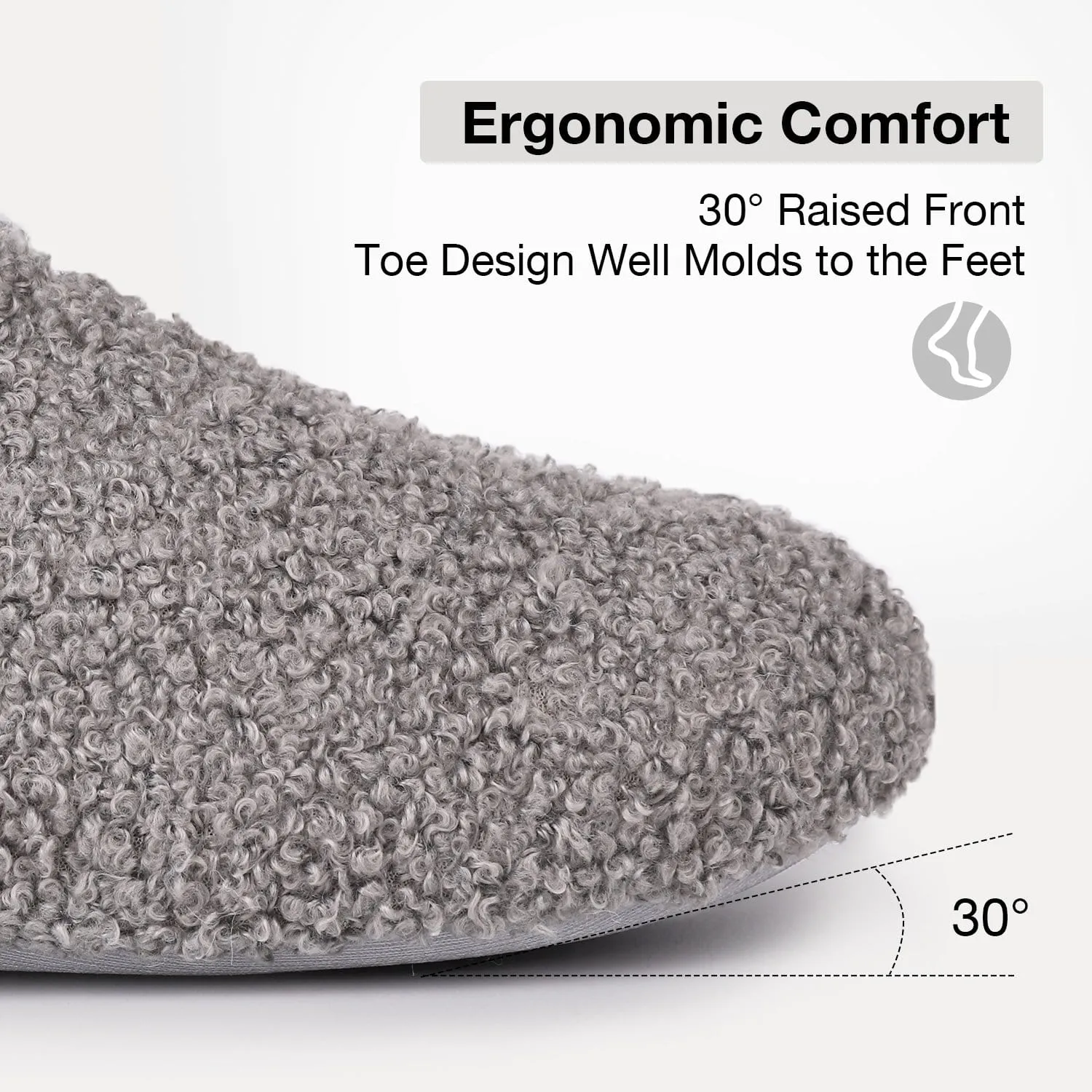 Women's Fuzzy Curly Fur House Shoes