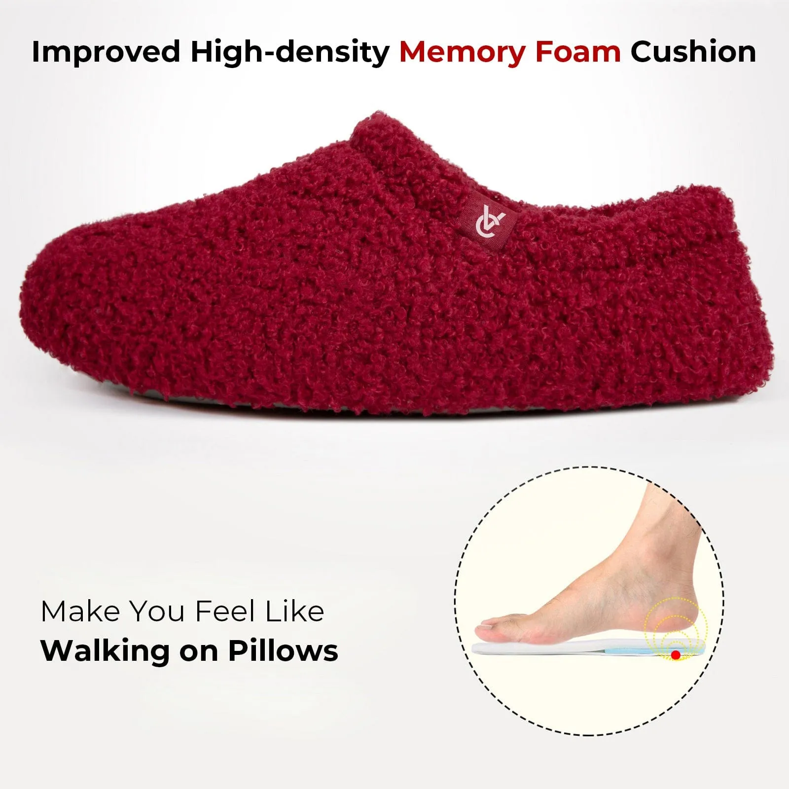 Women's Fuzzy Curly Fur House Shoes