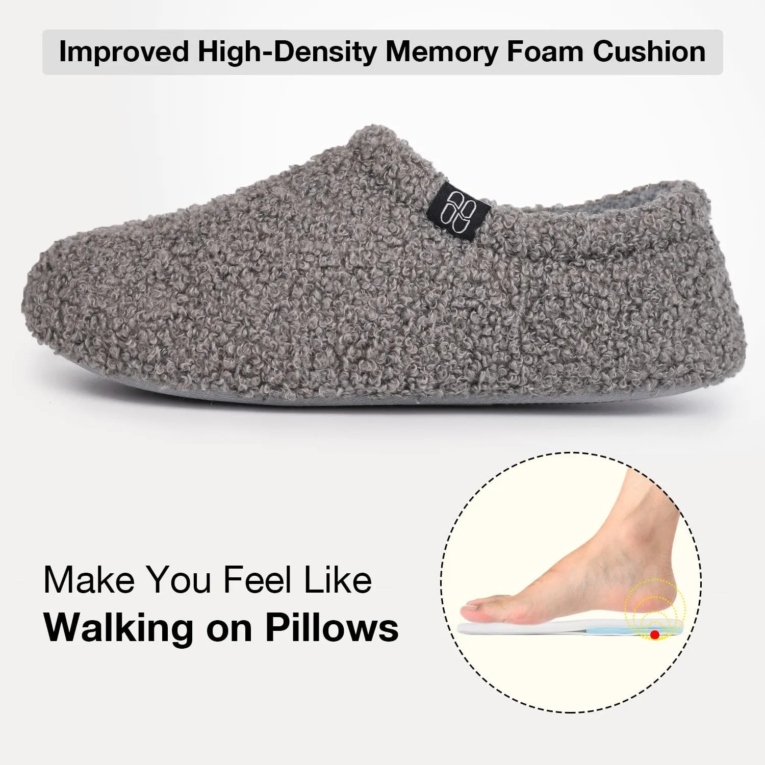 Women's Fuzzy Curly Fur House Shoes