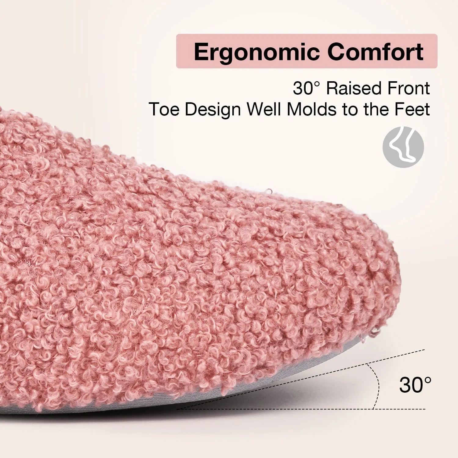 Women's Fuzzy Curly Fur House Shoes