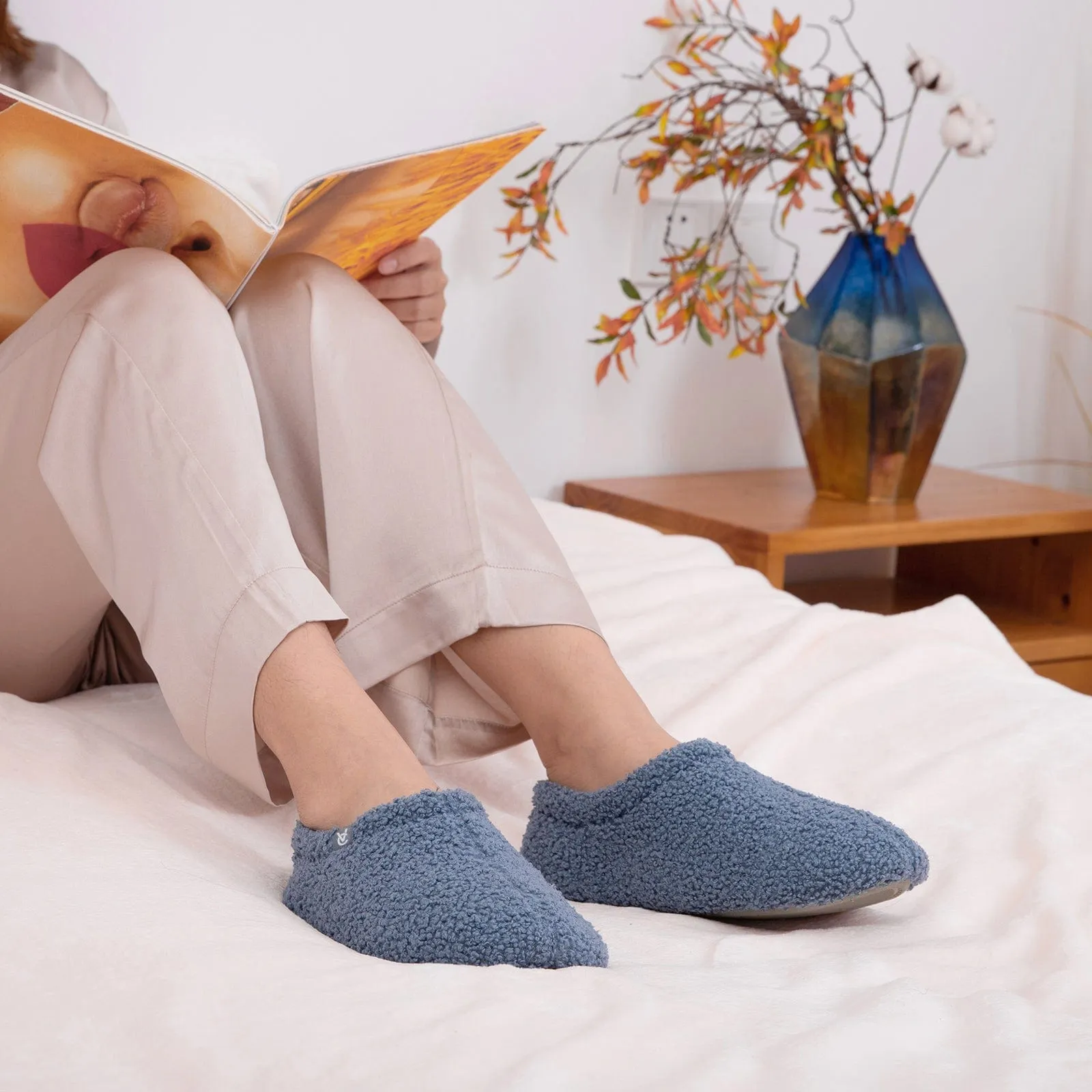 Women's Fuzzy Curly Fur House Shoes
