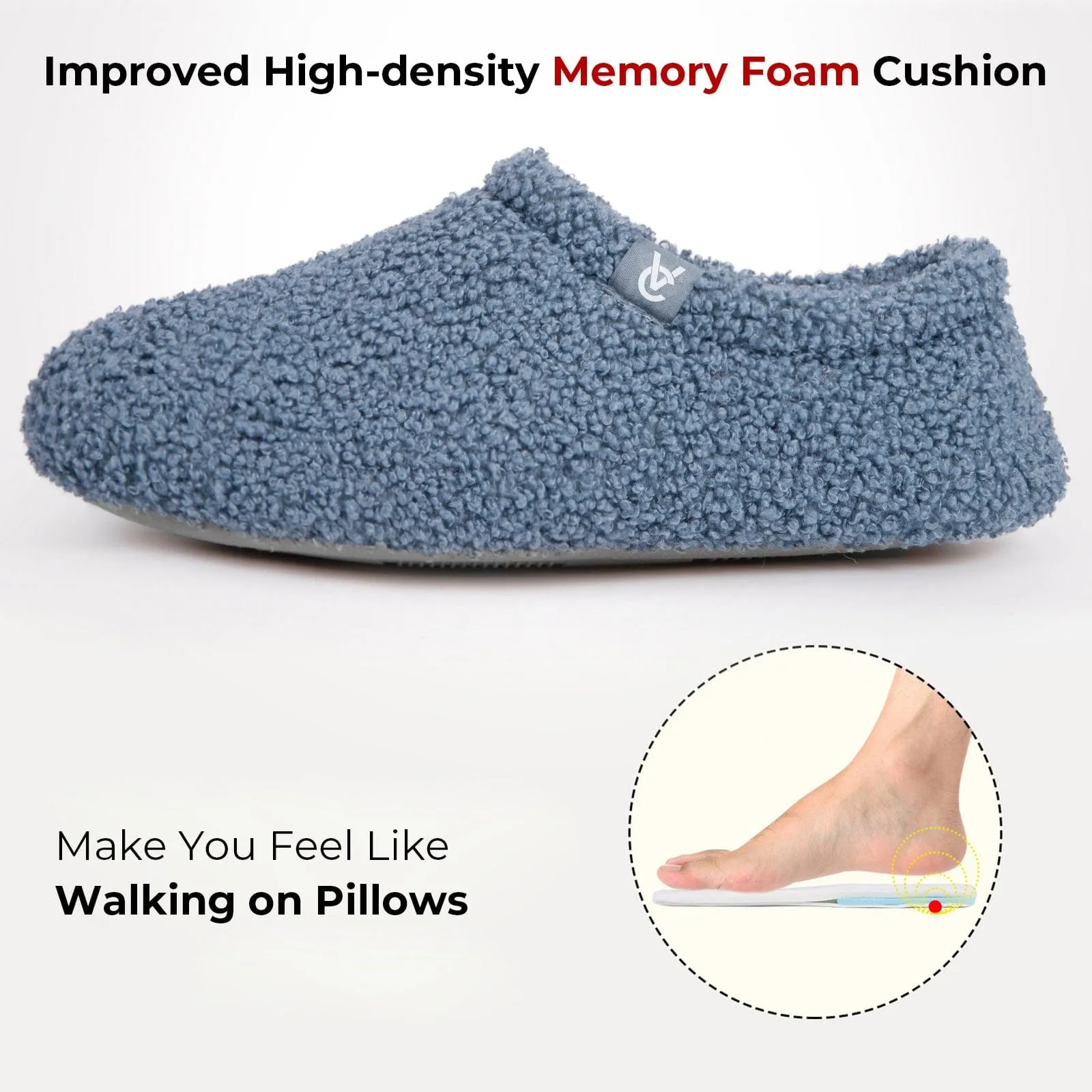Women's Fuzzy Curly Fur House Shoes