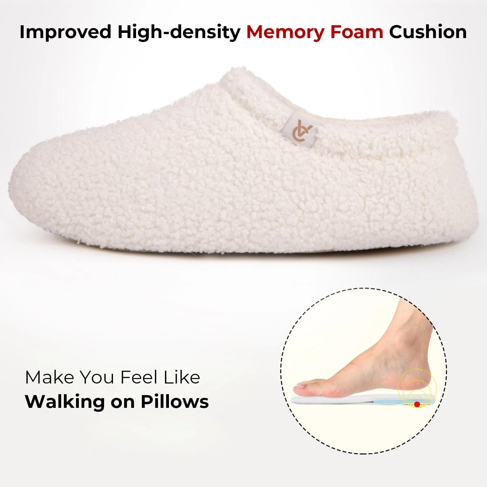 Women's Fuzzy Curly Fur House Shoes