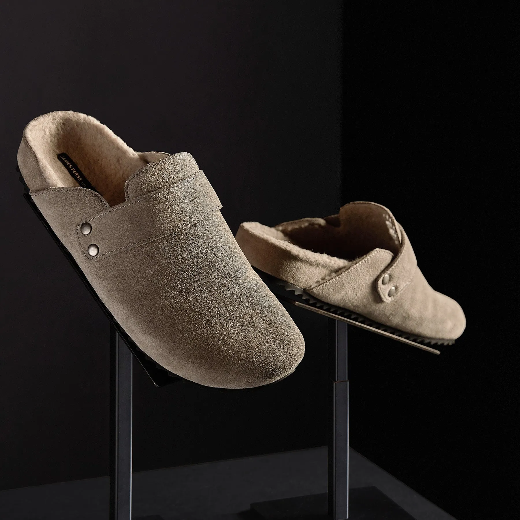 Women's Suede Slip On Clog - Beige/Earth